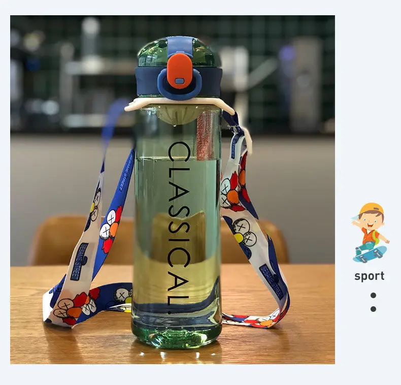 Yellow Classic 400ml Portable Water Bottle — feature 22