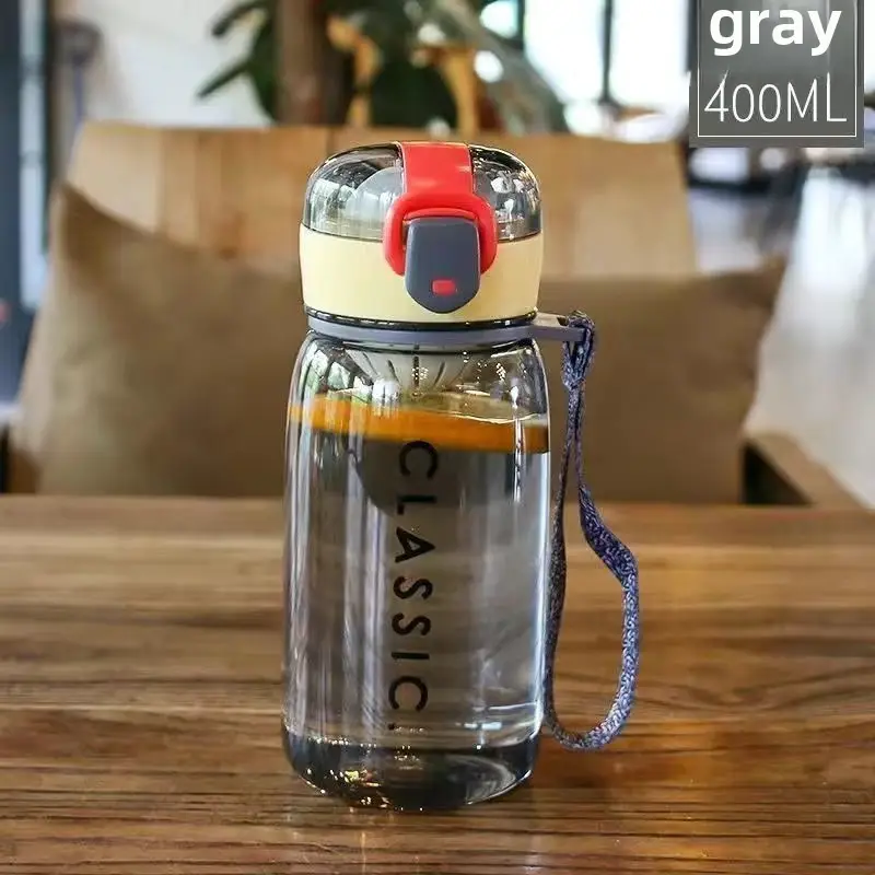 Yellow Classic 400ml Portable Water Bottle - Image 8