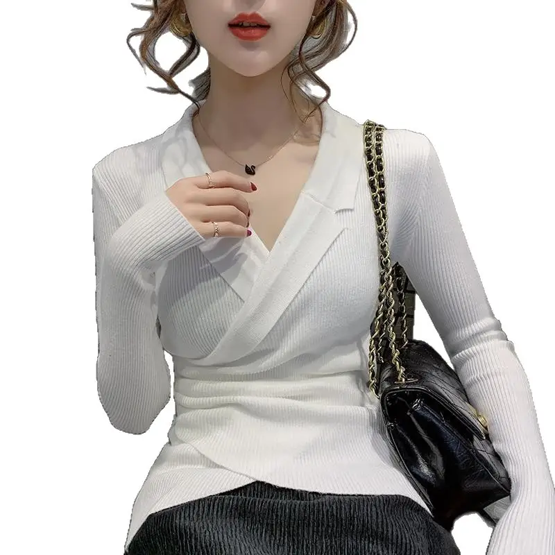 Women Slim Fit Knit Sweater Collar Base 2026 - Image 6