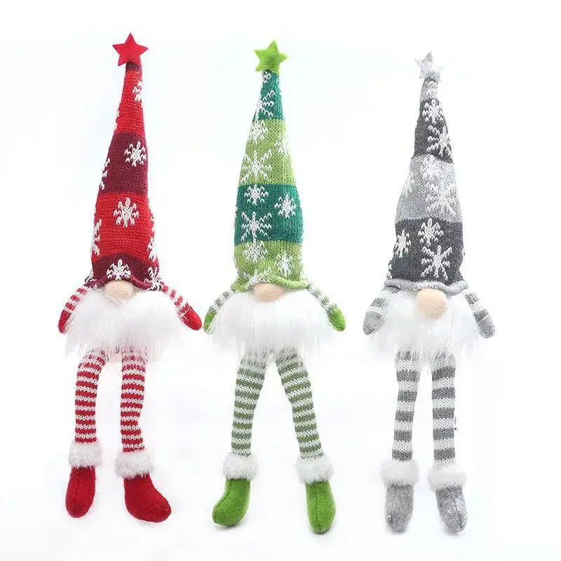 Red Knitted Gnome Christmas Ornament 32g - Image 11