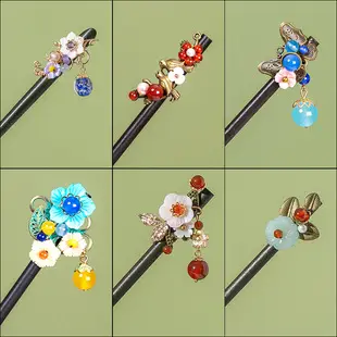 Antique Wooden Hairpin for Women & Men 17cm — feature 25