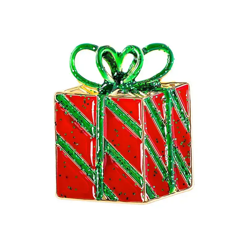 Christmas Red Deer Brooch with Red Glasses - Image 13