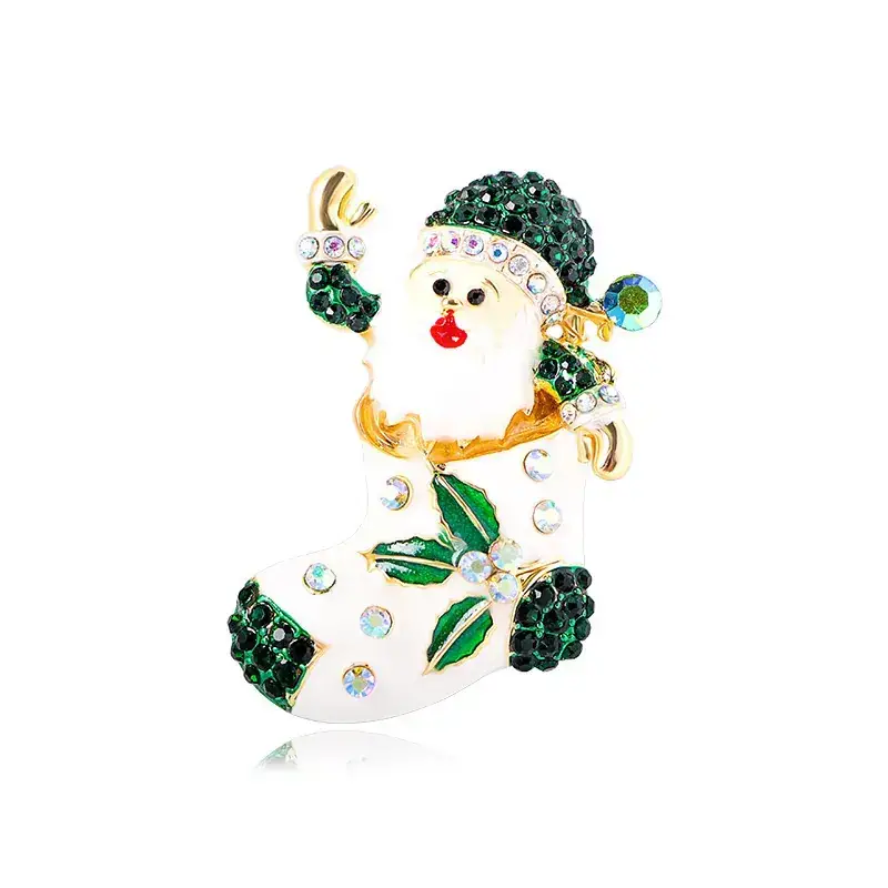 Christmas Red Deer Brooch with Red Glasses - Image 8
