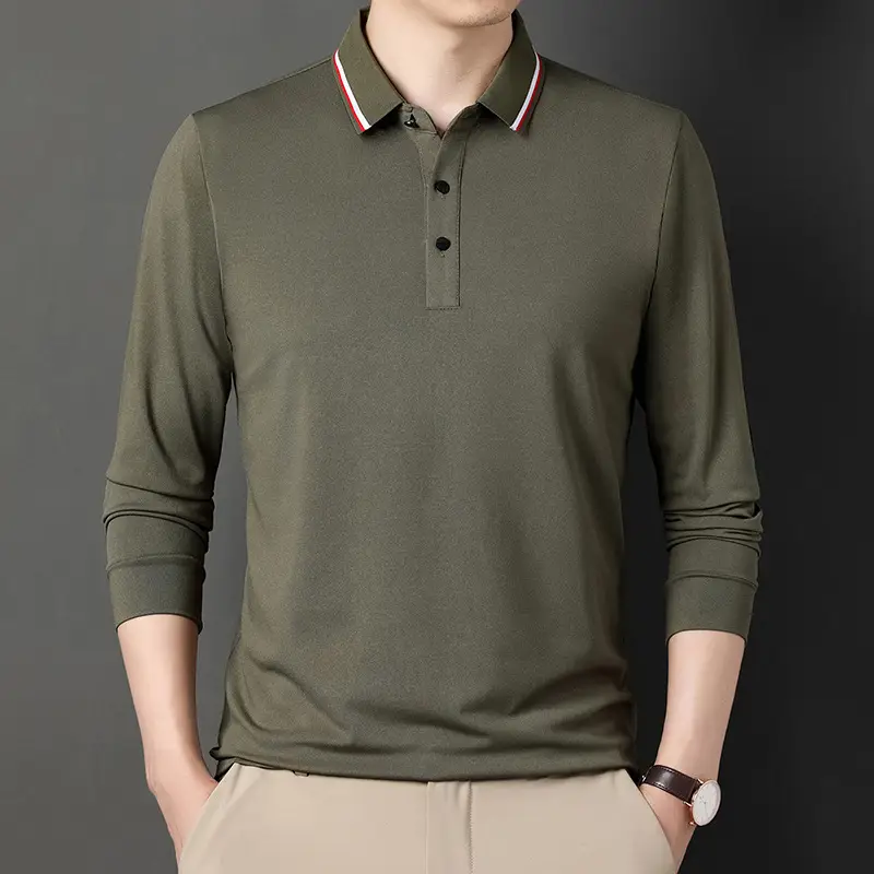 Men's Grey Polo Shirt with Watch Set - Image 9