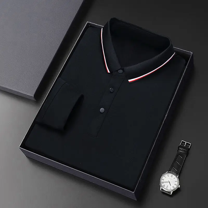 Men's Grey Polo Shirt with Watch Set - Image 7