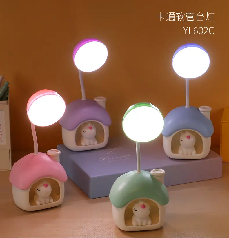 Rechargeable Cute Desk Lamp Set for Students & Gifting
