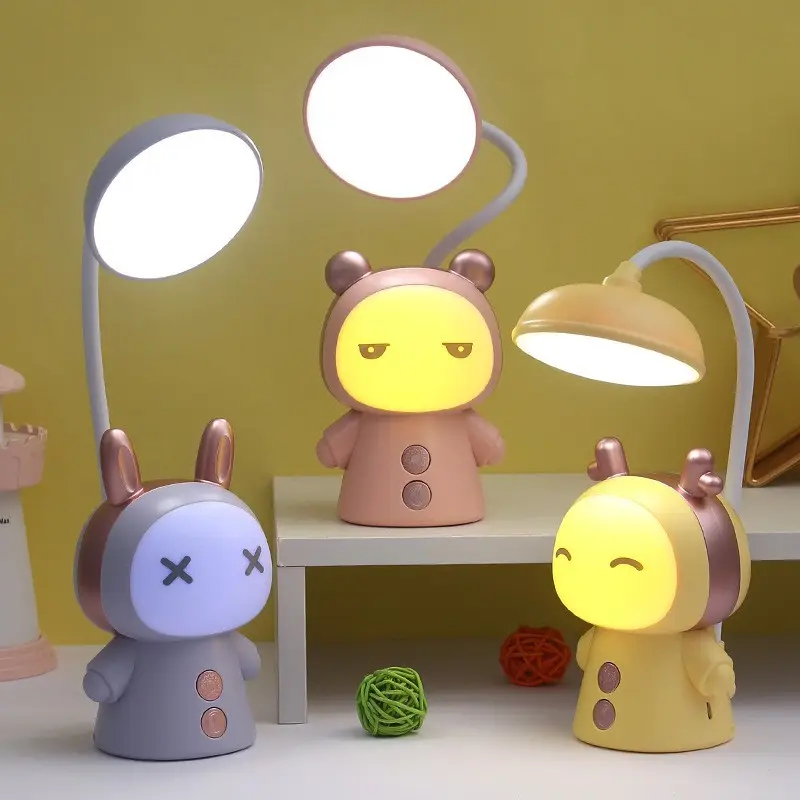 Rechargeable Cute Desk Lamp Set for Students & Gifting