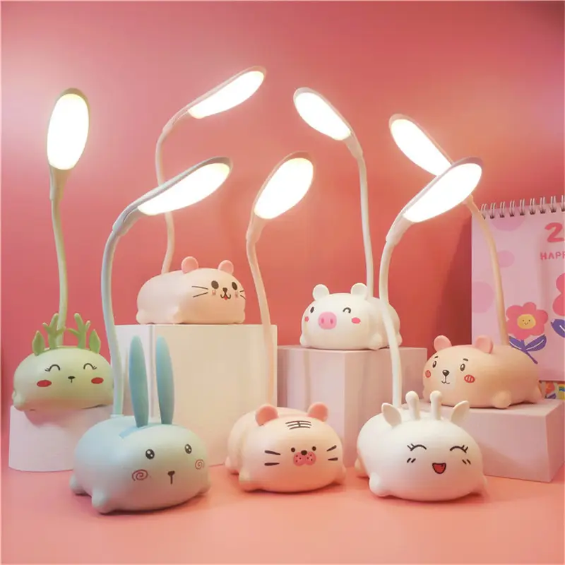 Rechargeable Cute Desk Lamp Set for Students & Gifting