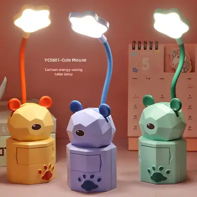 Rechargeable Cute Desk Lamp Set for Students & Gifting