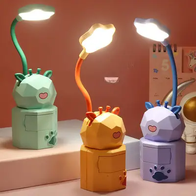 Rechargeable Cute Desk Lamp Set for Students & Gifting
