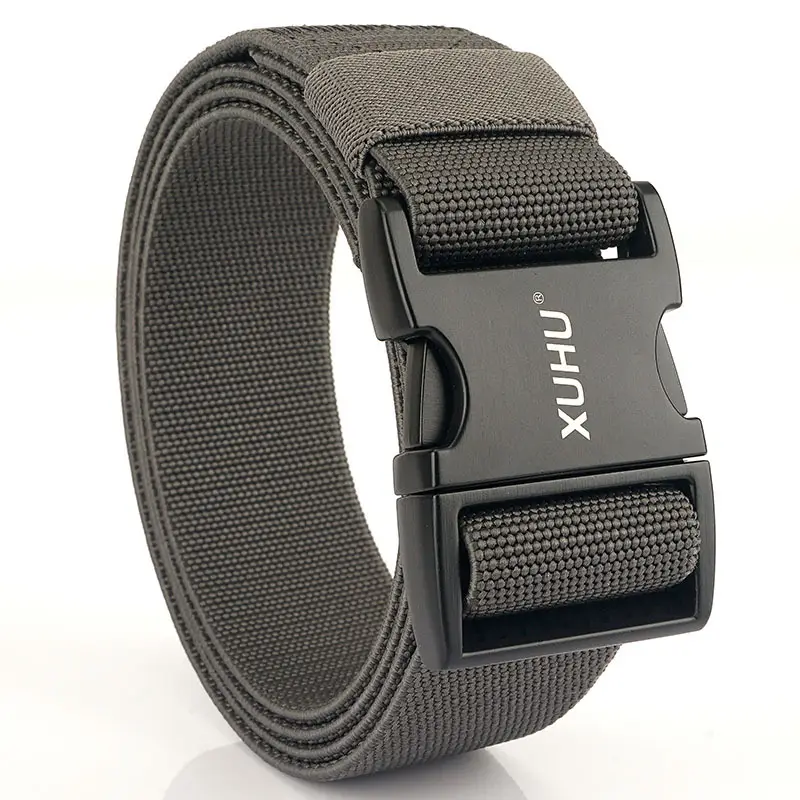 Men's Tan Tactical Aluminum Buckle Belt Quick Release - Image 5