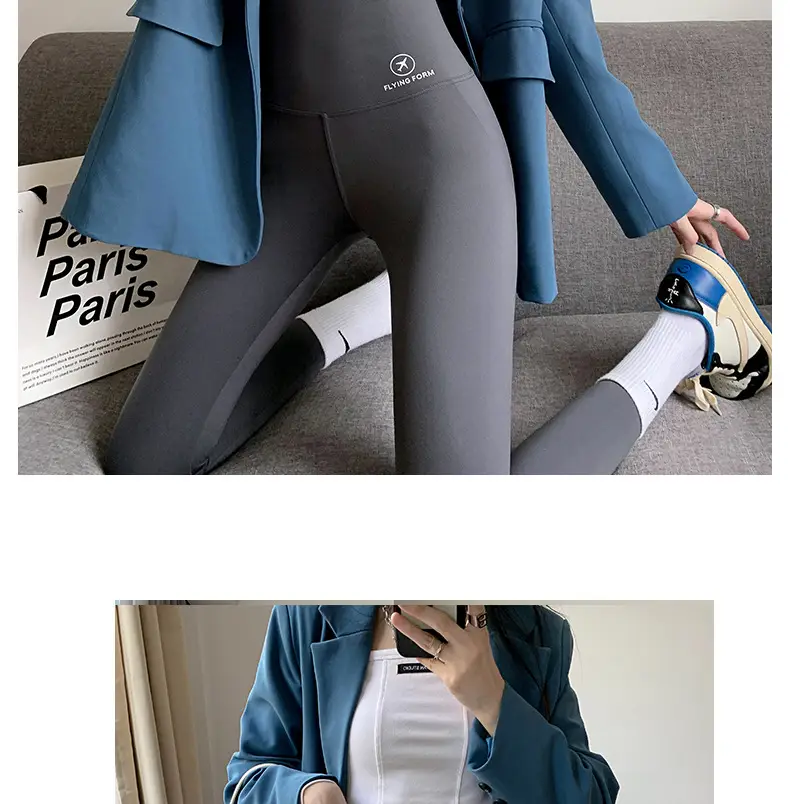 Women's 2025 Navy Slim Fit Shark Pants Butt Lifting — feature 26