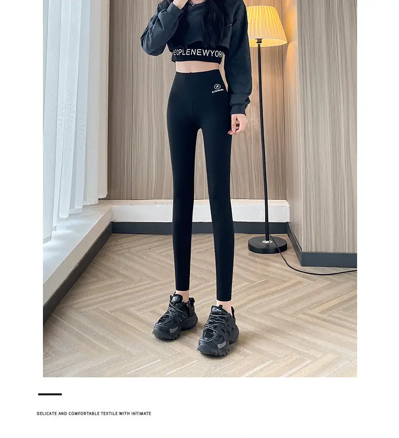 Women's 2025 Navy Slim Fit Shark Pants Butt Lifting — feature 30