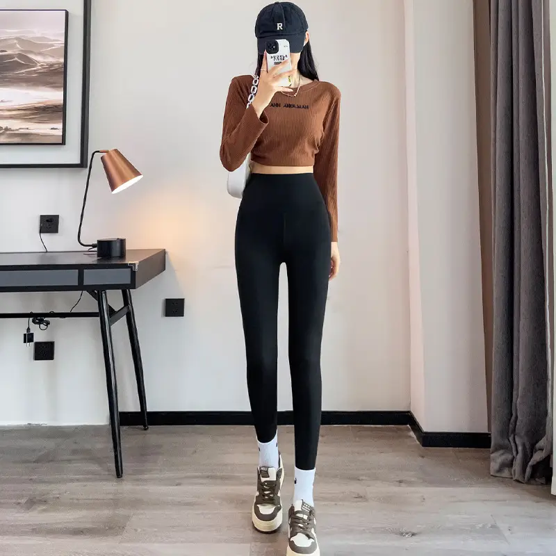 Women's 2025 Navy Slim Fit Shark Pants Butt Lifting - Image 5