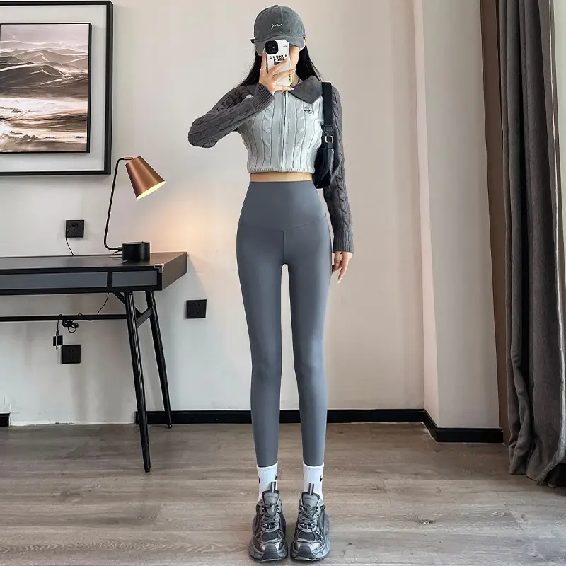 Women's 2025 Navy Slim Fit Shark Pants Butt Lifting - Image 6