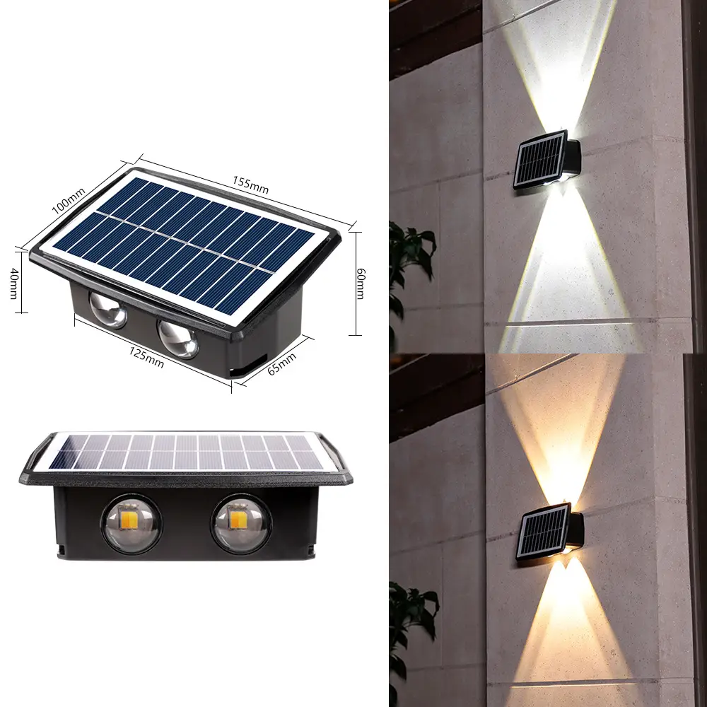 Highlight 4LED convex mirror [white light + warm light]]