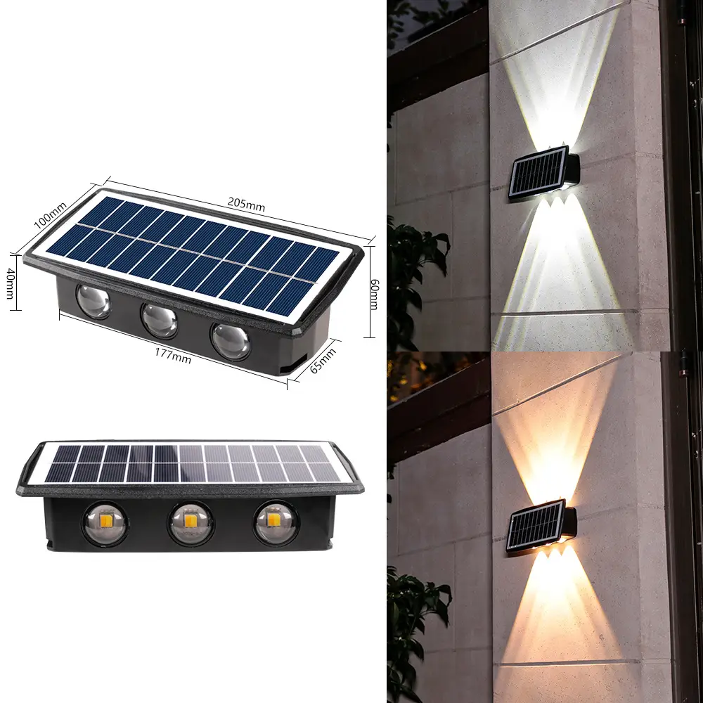 Highlight 6LED convex mirror [white light + warm light]]
