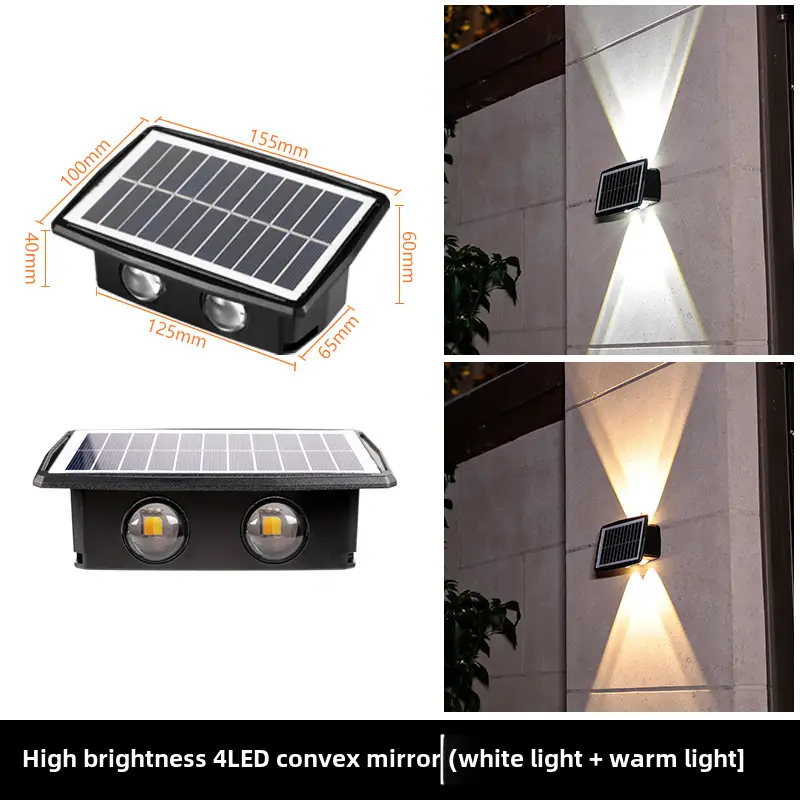 Solar Wall Lights Outdoor Waterproof High Brightness - Image 4