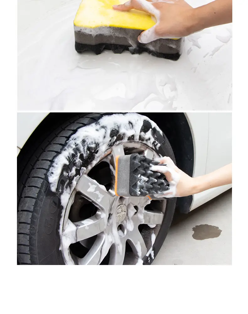Extra Large Double-Sided Car Wash Sponge I-Shaped Wave — feature 15