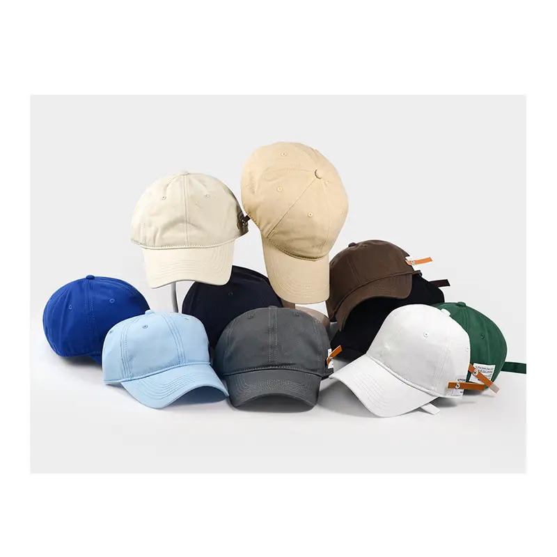 Classic Beige Baseball Cap for Men Women Vintage Sunshade Label - Image 15