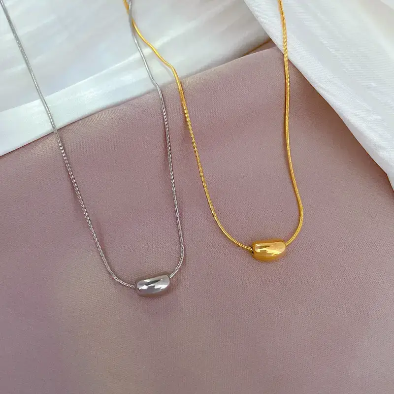 Real Gold Necklace for Women with Acacia Bean Clasp - Image 5