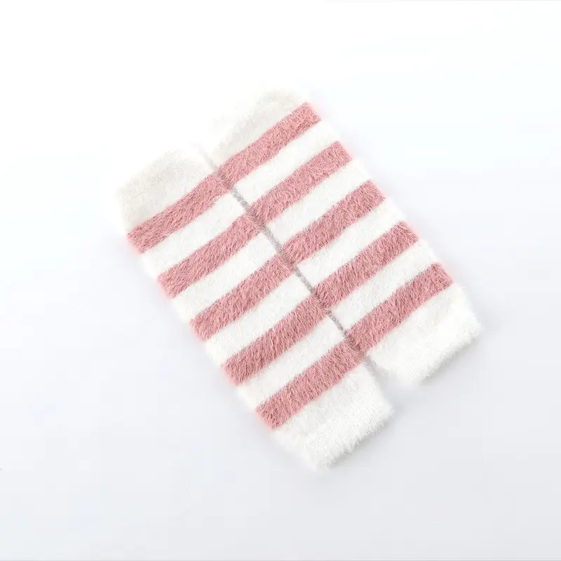 Autumn Baby Knee Protector Thick Velvet Striped