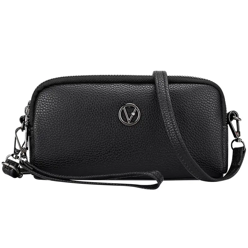 Women's Black Crossbody Shoulder Bag Small Korean Style - Image 7
