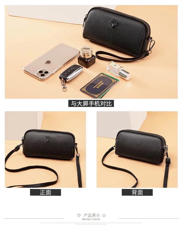 Women's Black Crossbody Shoulder Bag Small Korean Style โ feature 13