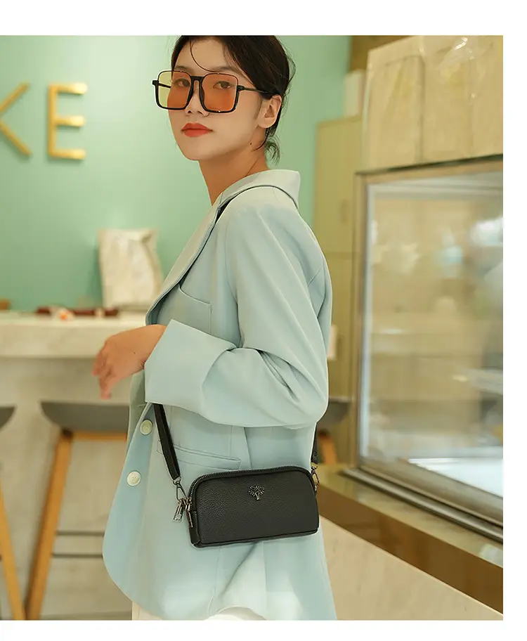 Women's Black Crossbody Shoulder Bag Small Korean Style โ feature 8