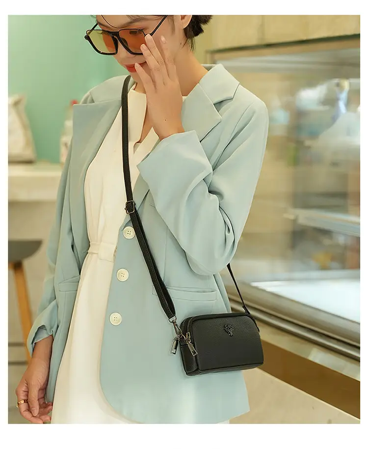 Women's Black Crossbody Shoulder Bag Small Korean Style โ feature 9