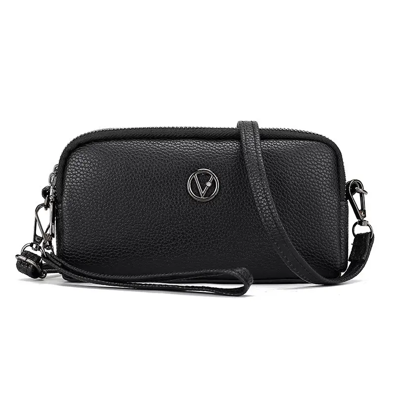 Women's Black Crossbody Shoulder Bag Small Korean Style - Image 2