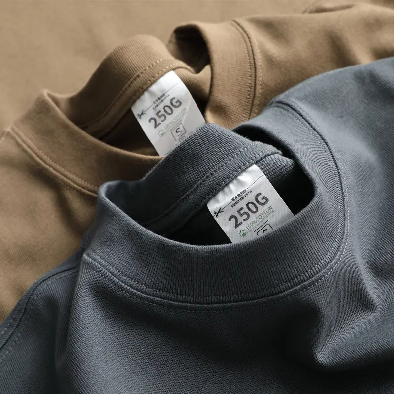 Men Blue Cotton T-Shirt Short Sleeve Loose Fit