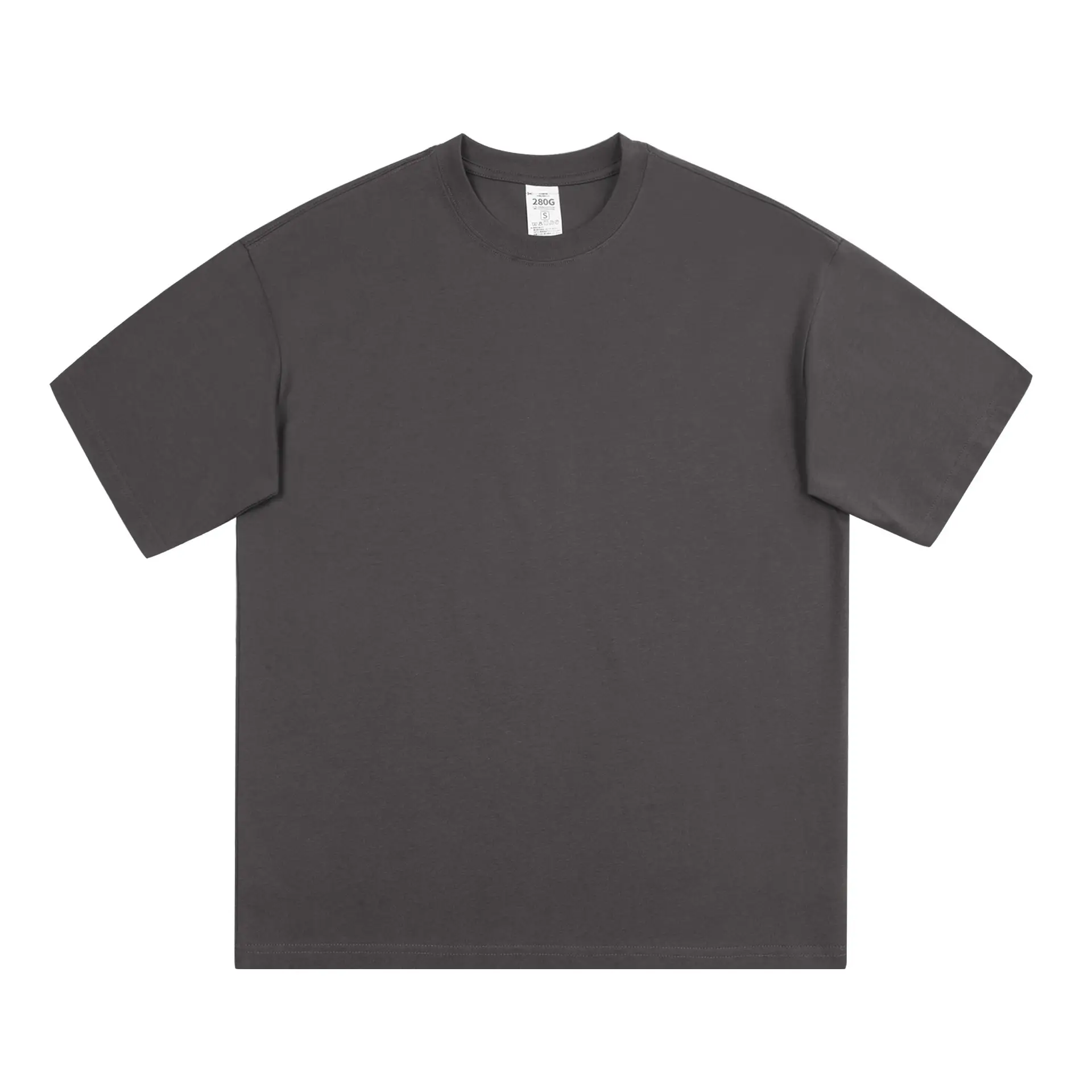 Men Blue Cotton T-Shirt Short Sleeve Loose Fit