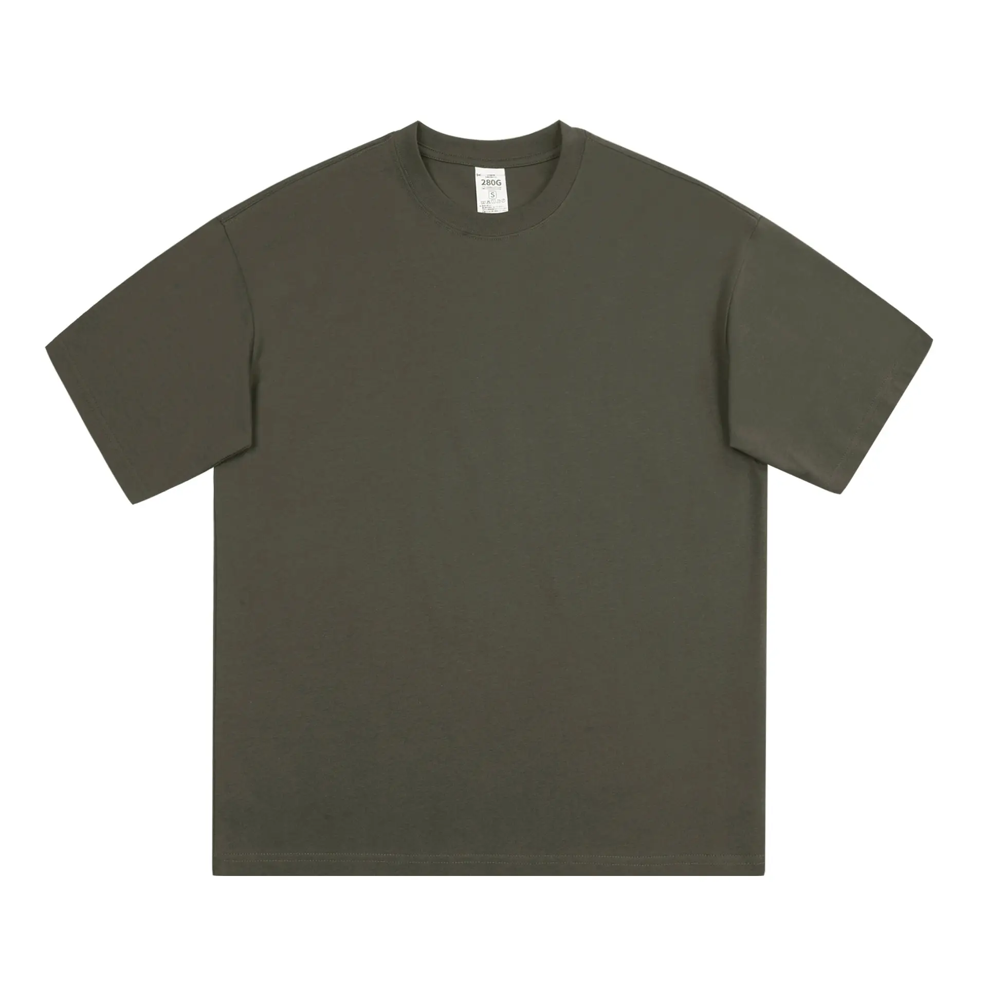 Men Blue Cotton T-Shirt Short Sleeve Loose Fit