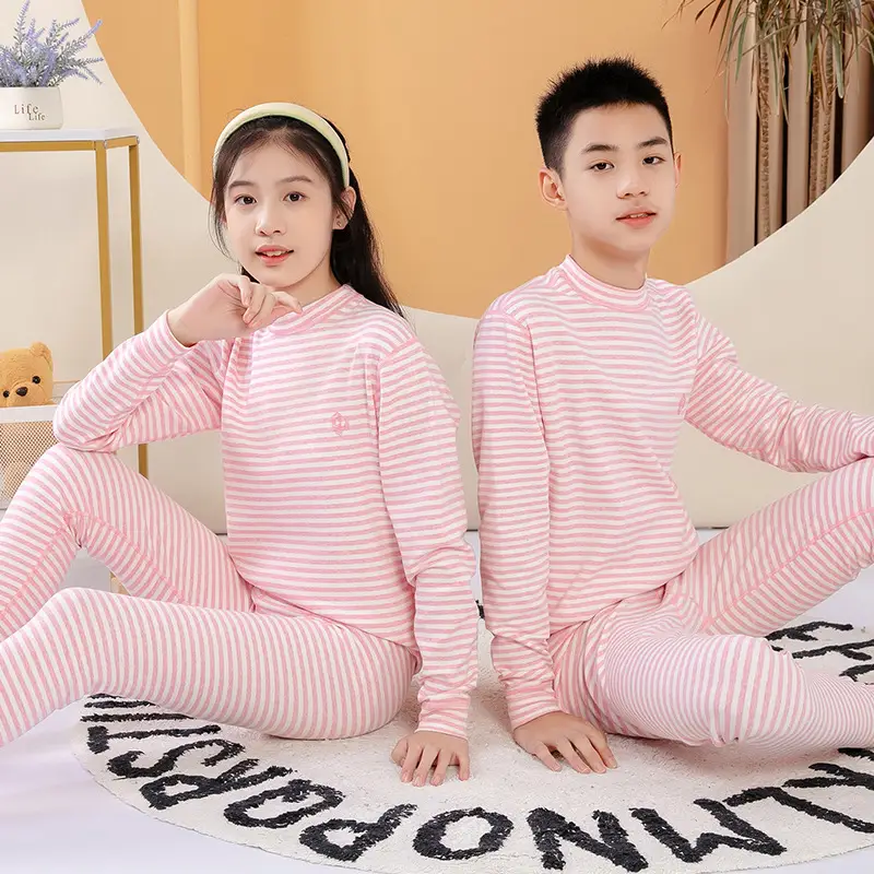 Autumn Winter Boys Girls Gray Sweatpants Set - Image 13