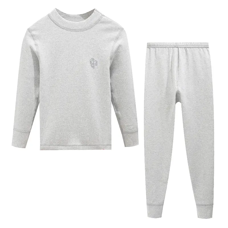 Autumn Winter Boys Girls Gray Sweatpants Set - Image 10