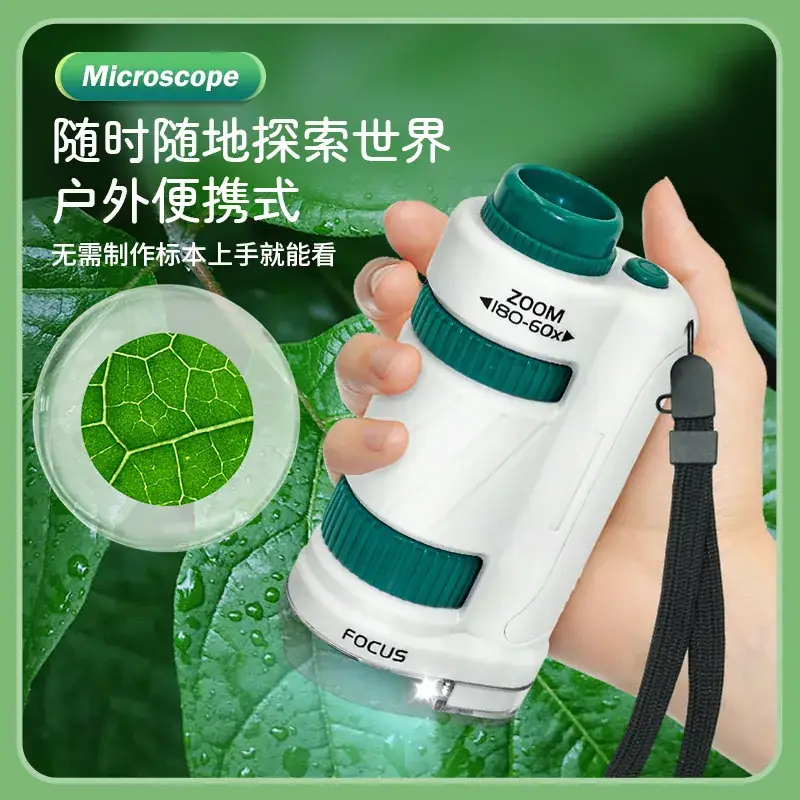 Portable Microscope for Kids 120x Bright Green - Image 18