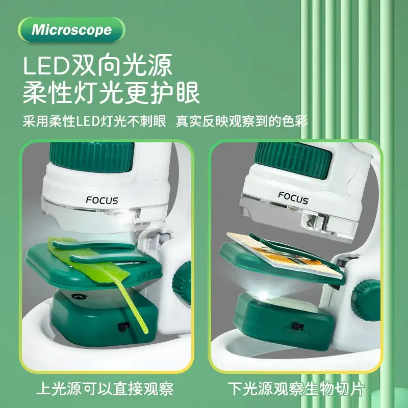 Portable Microscope for Kids 120x Bright Green - Image 19