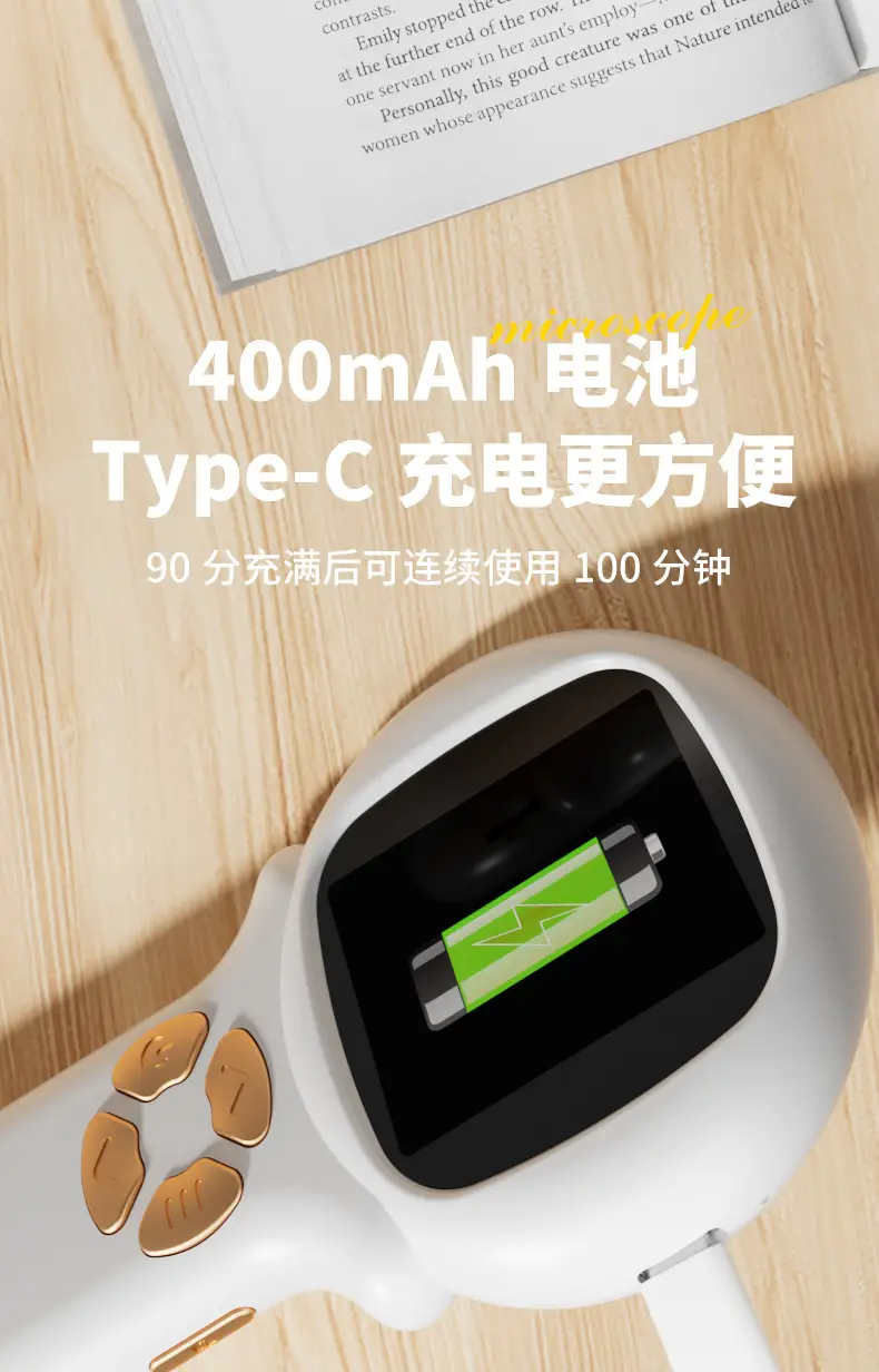 Portable Microscope for Kids 120x Bright Green — feature 34
