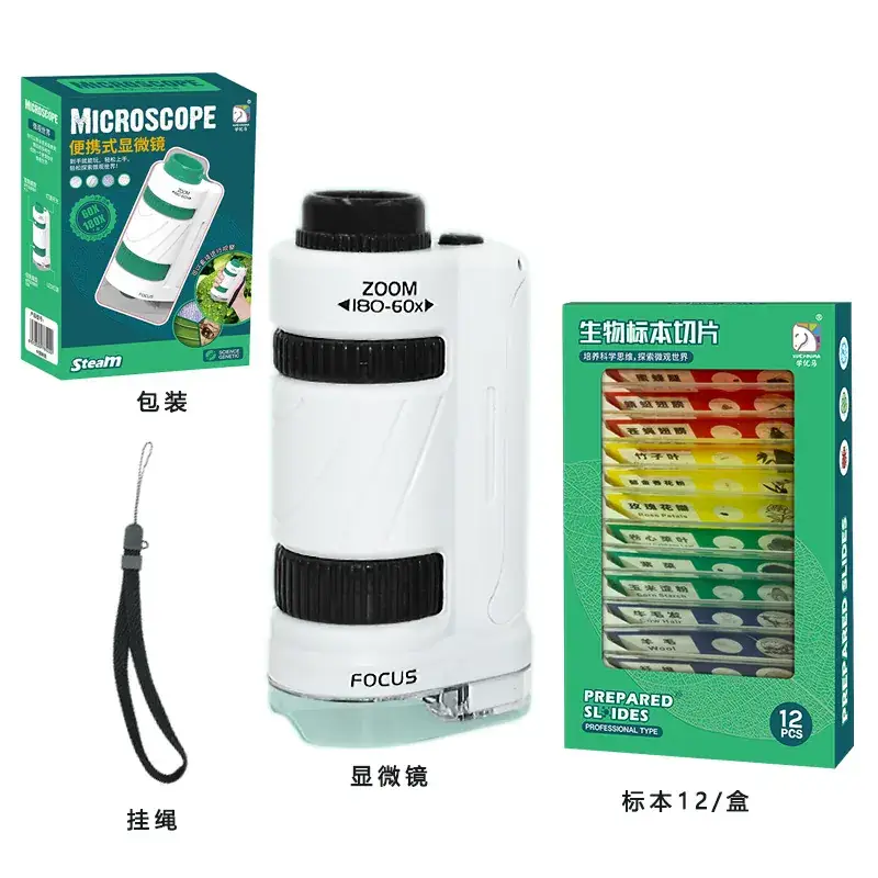 Portable Microscope for Kids 120x Bright Green - Image 12