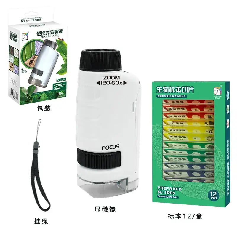 Portable Microscope for Kids 120x Bright Green - Image 13
