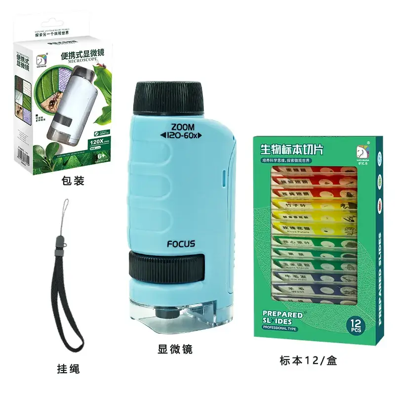 Portable Microscope for Kids 120x Bright Green - Image 14