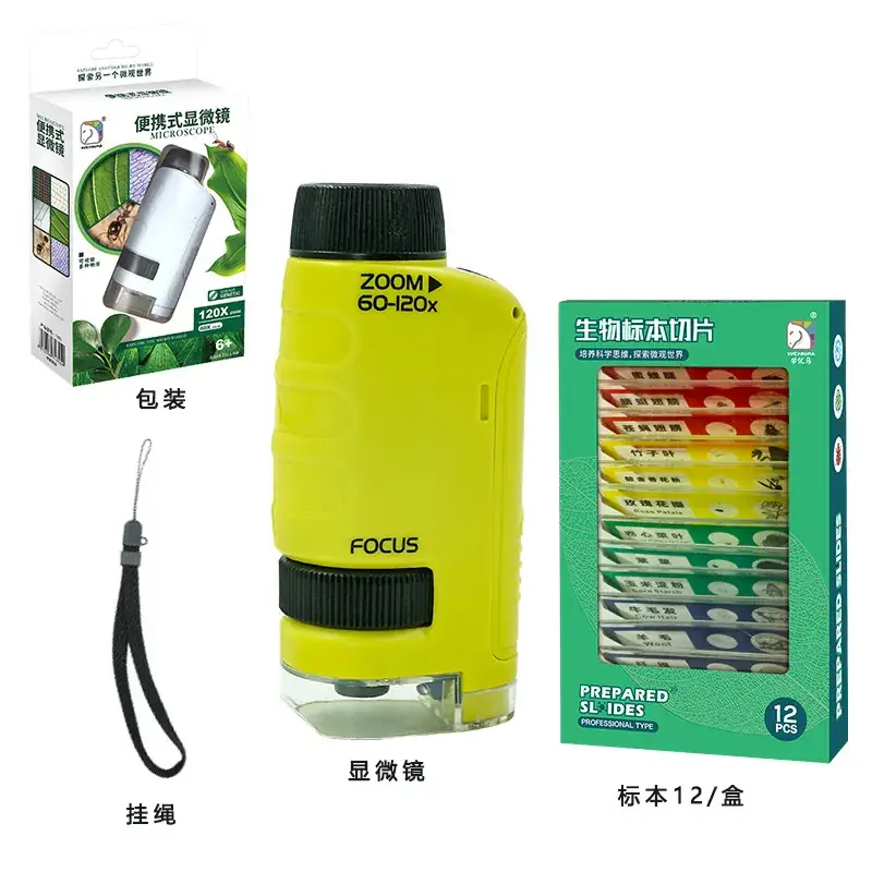 Portable Microscope for Kids 120x Bright Green - Image 15