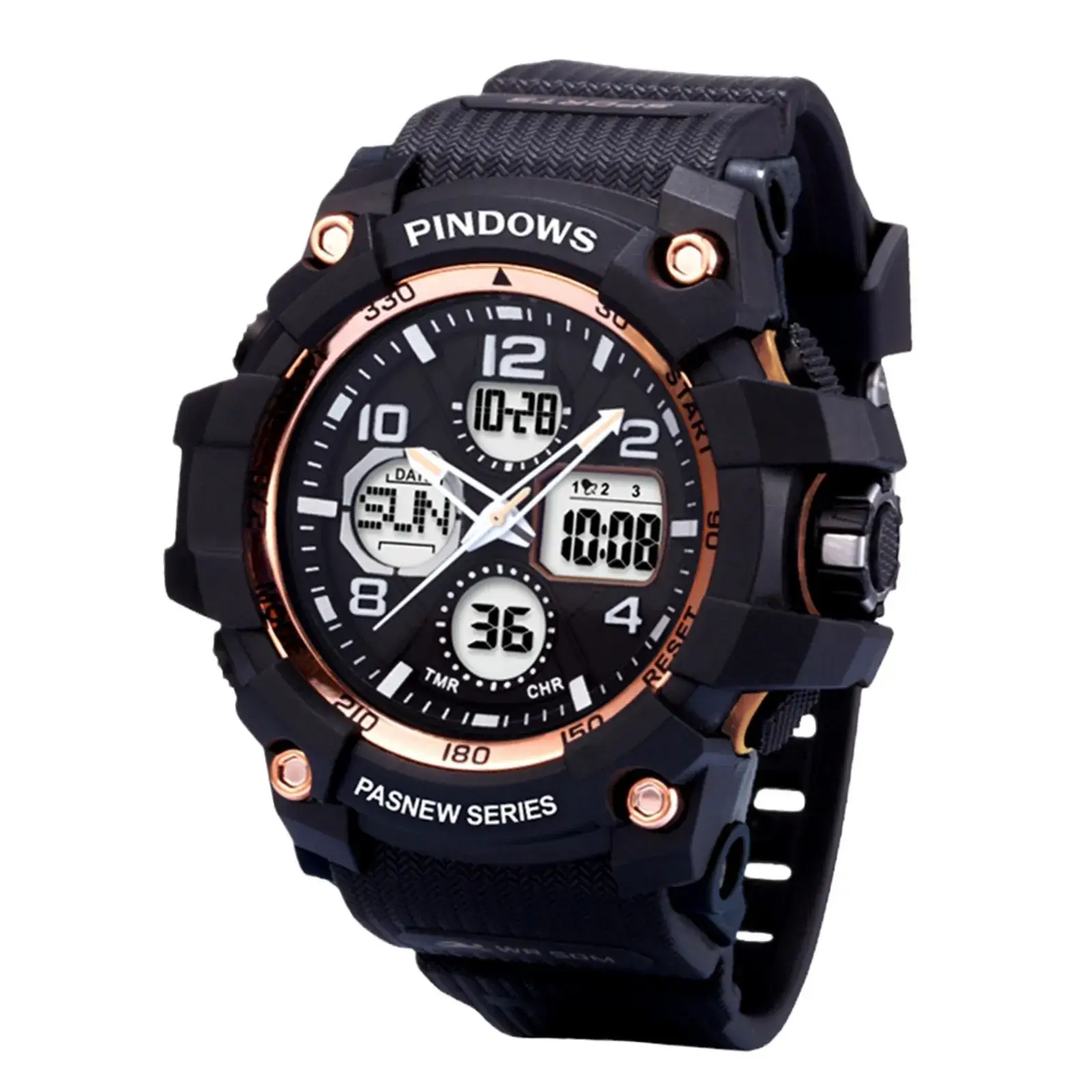 LED Backlight Waterproof Men's Digital Watch