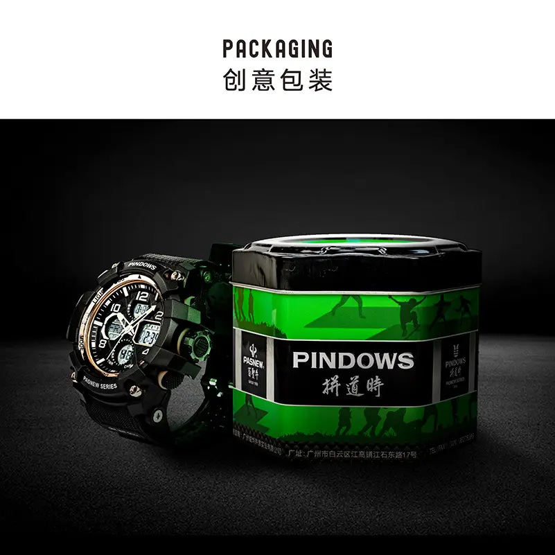 LED Backlight Waterproof Men's Digital Watch — feature 15