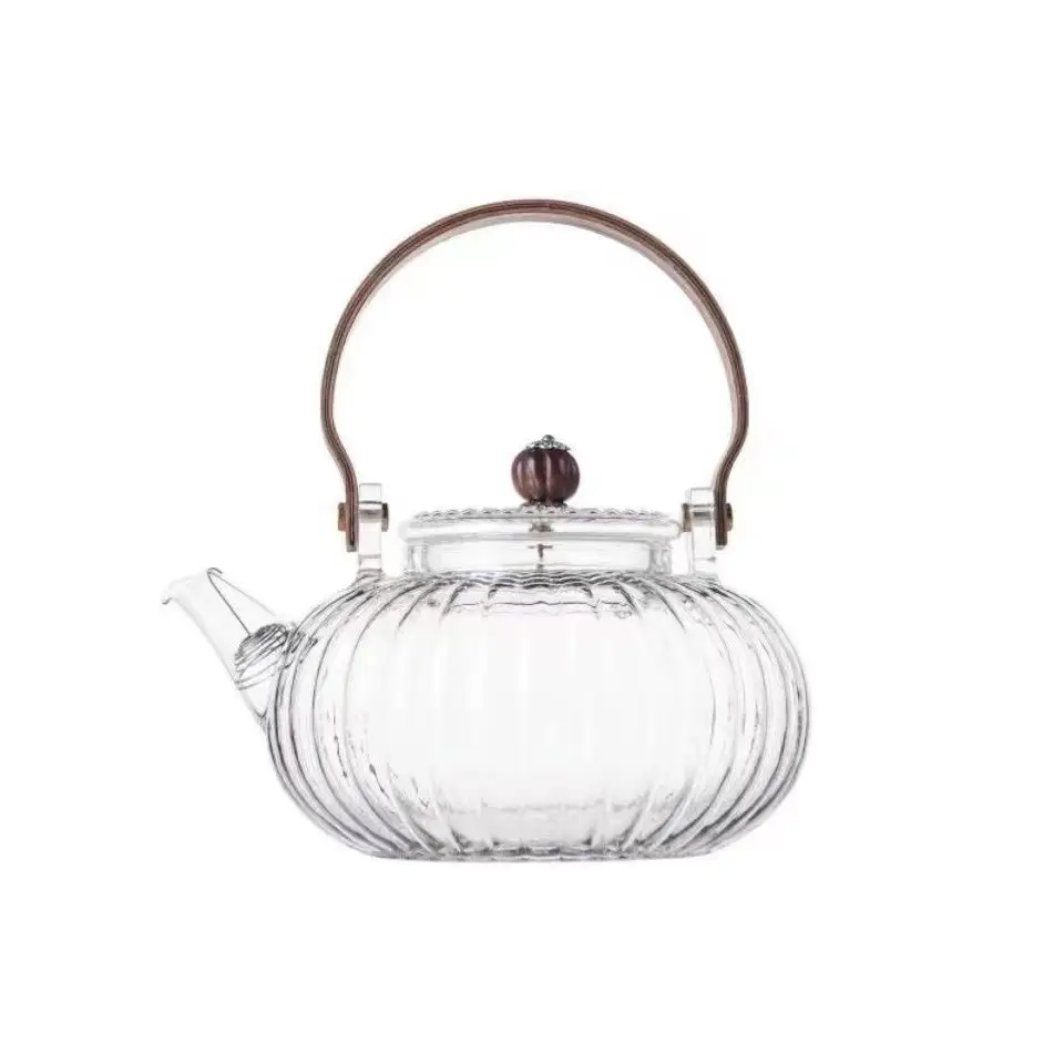 High Temp Glass Tea Pot with Filter & Electric Stove - Image 7