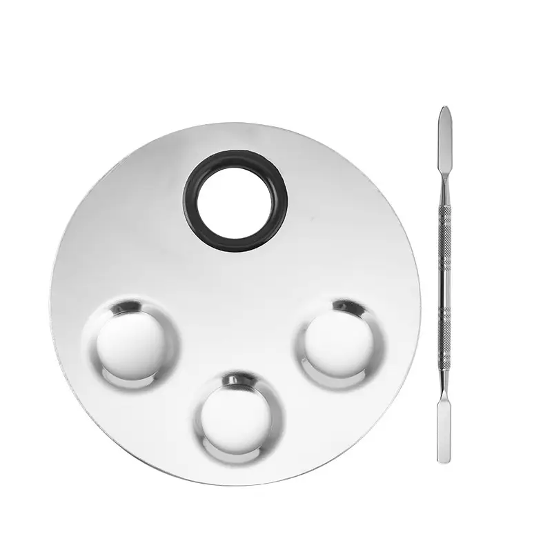 Stainless Steel Makeup Palette Portable with Tuning Stick - Image 6