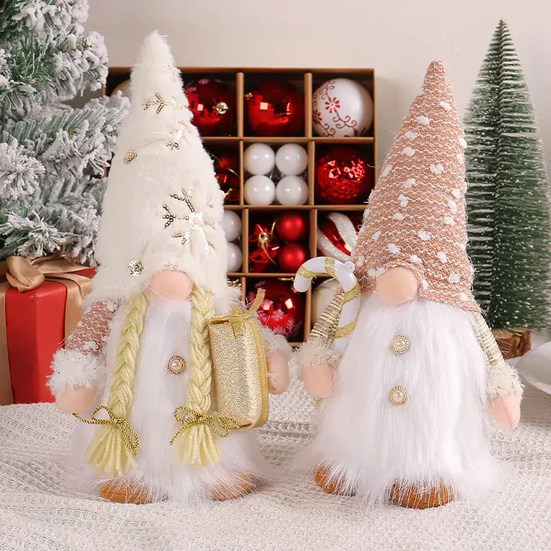 2022 Christmas Sequined Plush Rudolf Doll with Light - Image 5