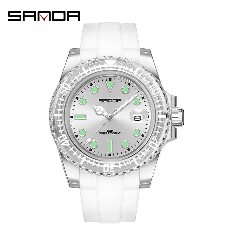 Sanda Waterproof Men's Watch with Calendar & Multi-Language Display - Image 4