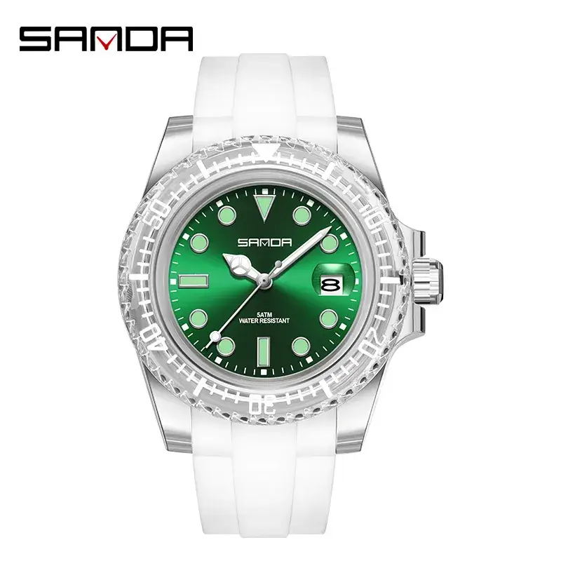Sanda Waterproof Men's Watch with Calendar & Multi-Language Display - Image 7